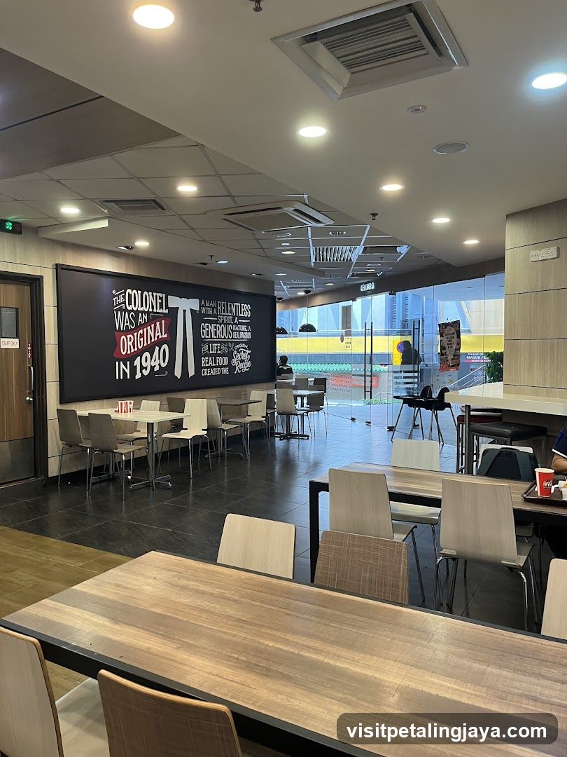Restaurant Interior with Wall Art