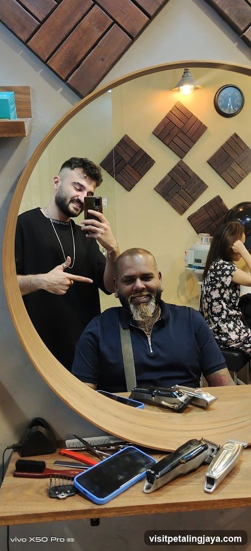 Barbershop Interior Reflection