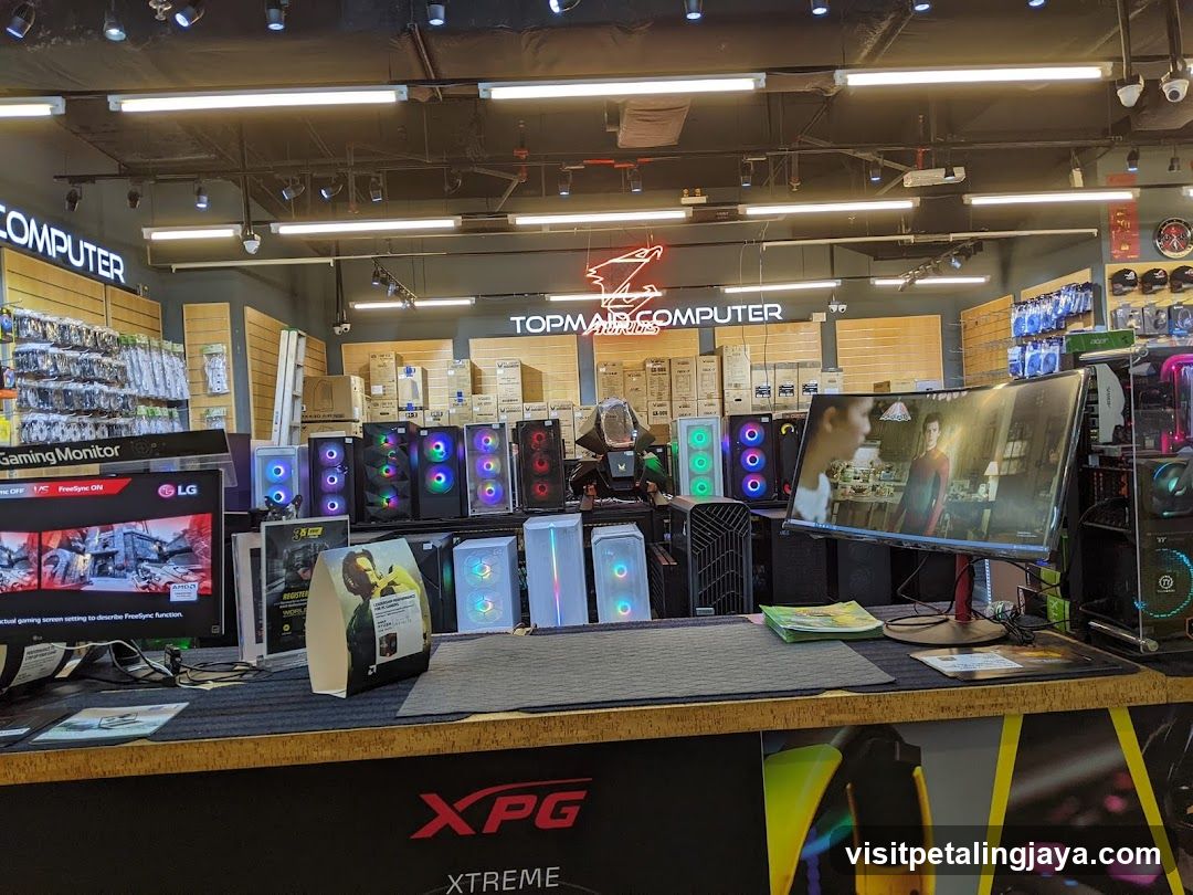 Computer Store Interior Display