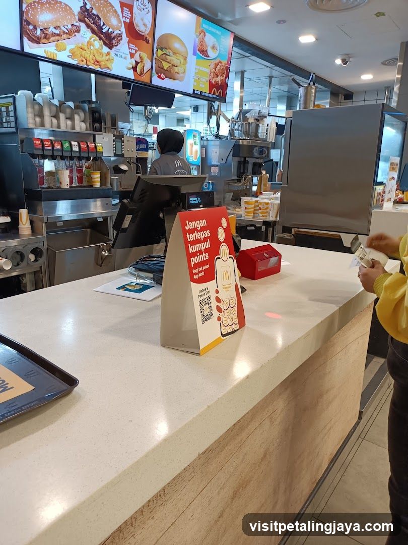 McDonald's Interior Counter View