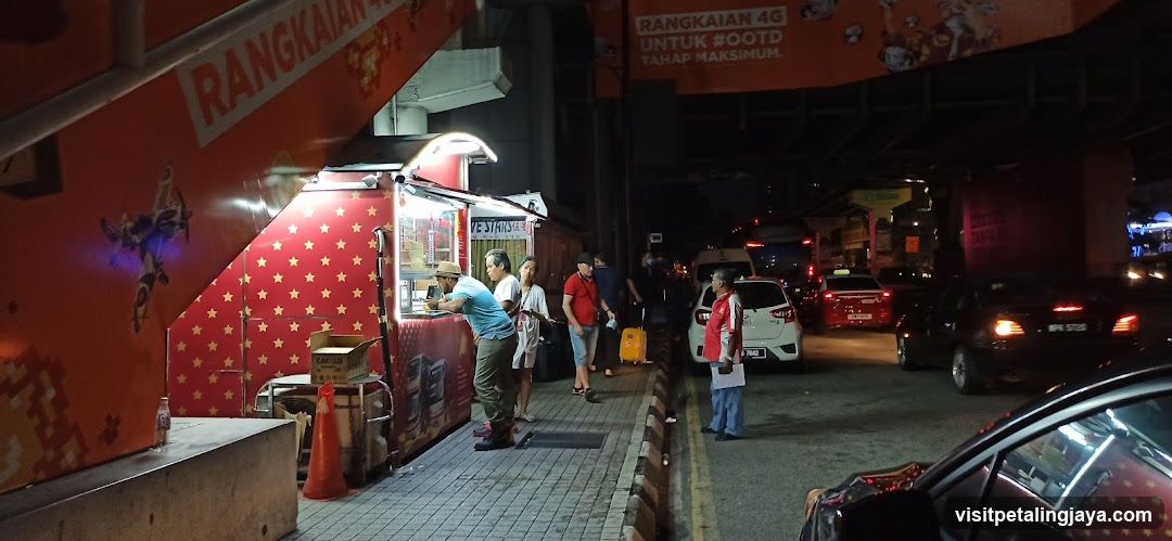 Night Street Food Stall Scene