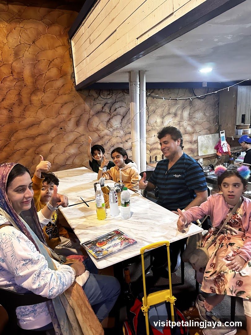 Family enjoying a meal