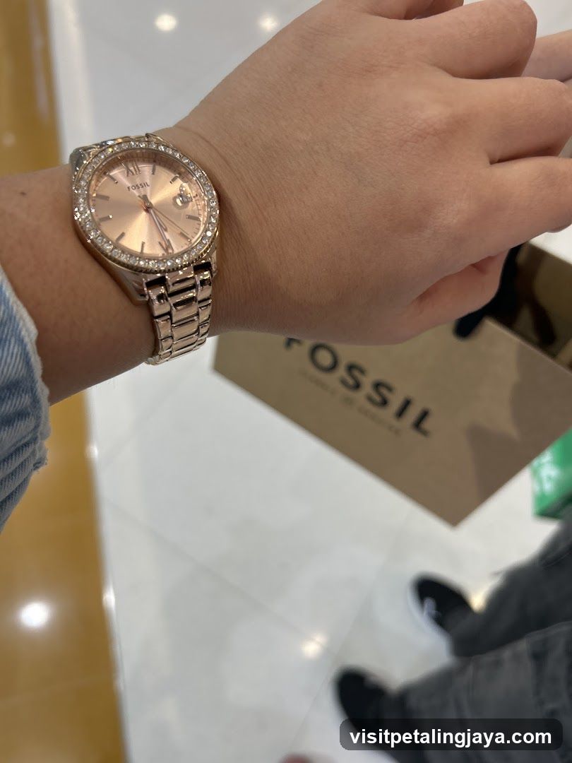 Fossil Watch and Shopping Bag