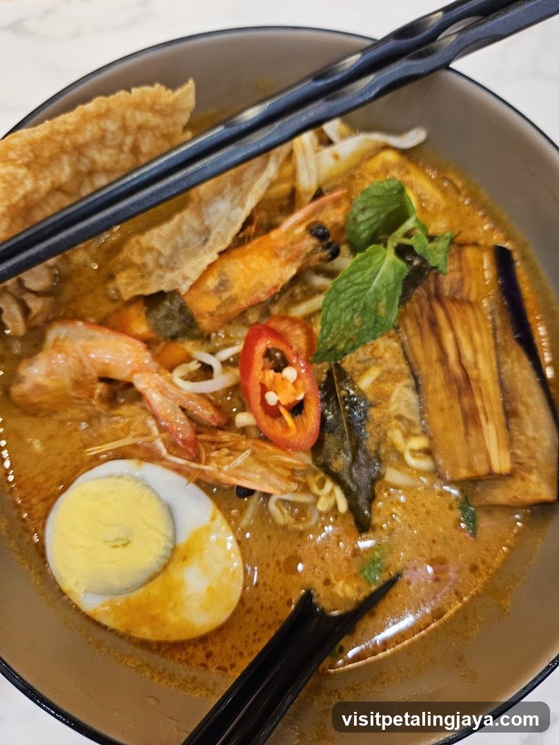 Laksa Bowl with Shrimp and Egg