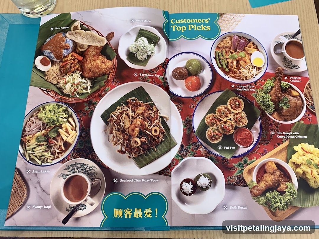 Food Menu Spread
