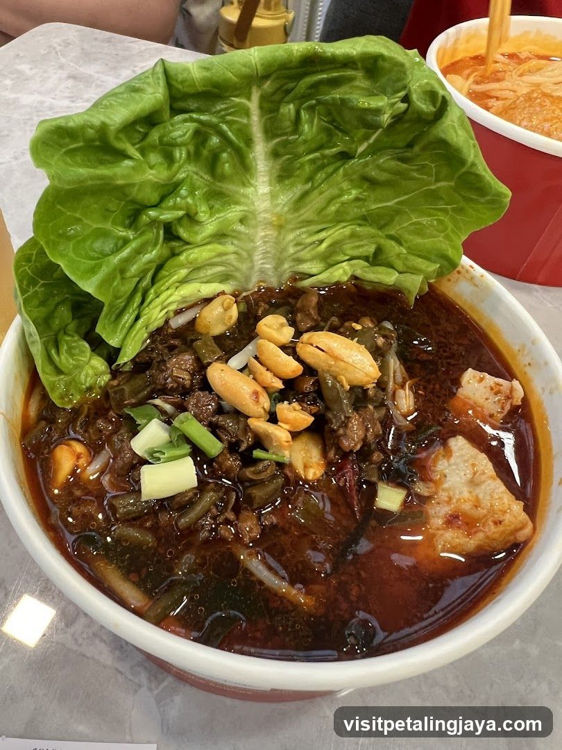 Spicy Hot Pot with Lettuce Wrap