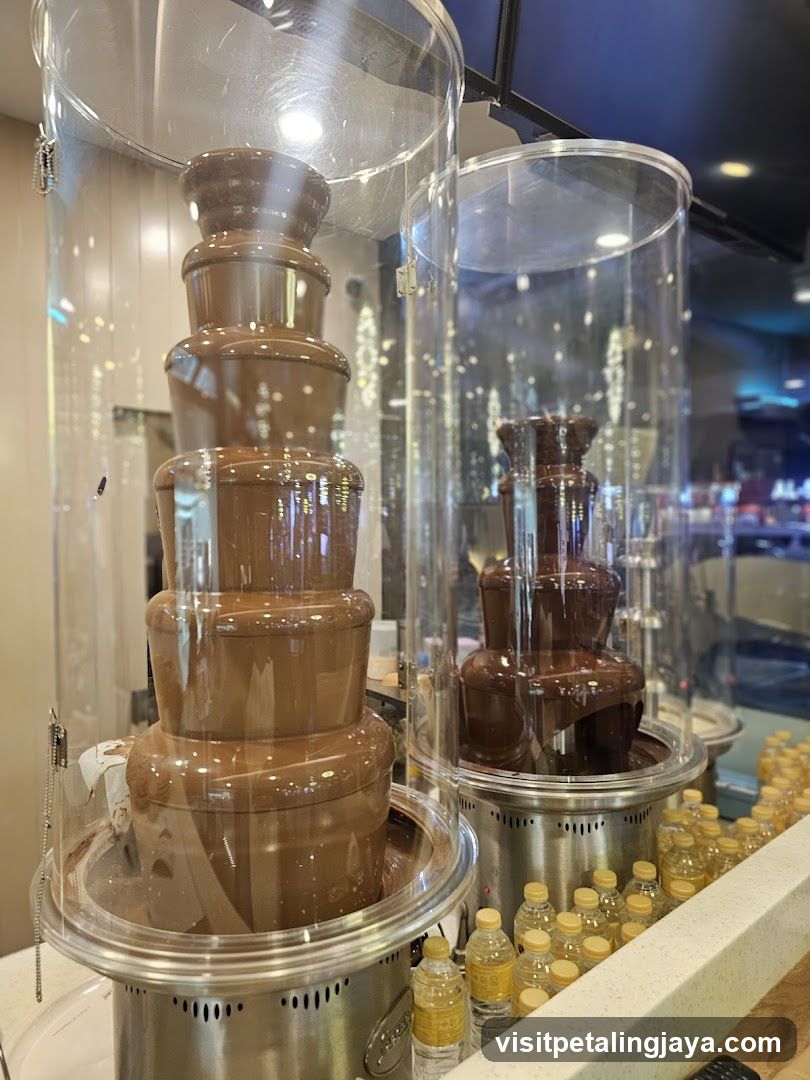 Chocolate Fountains in a Store