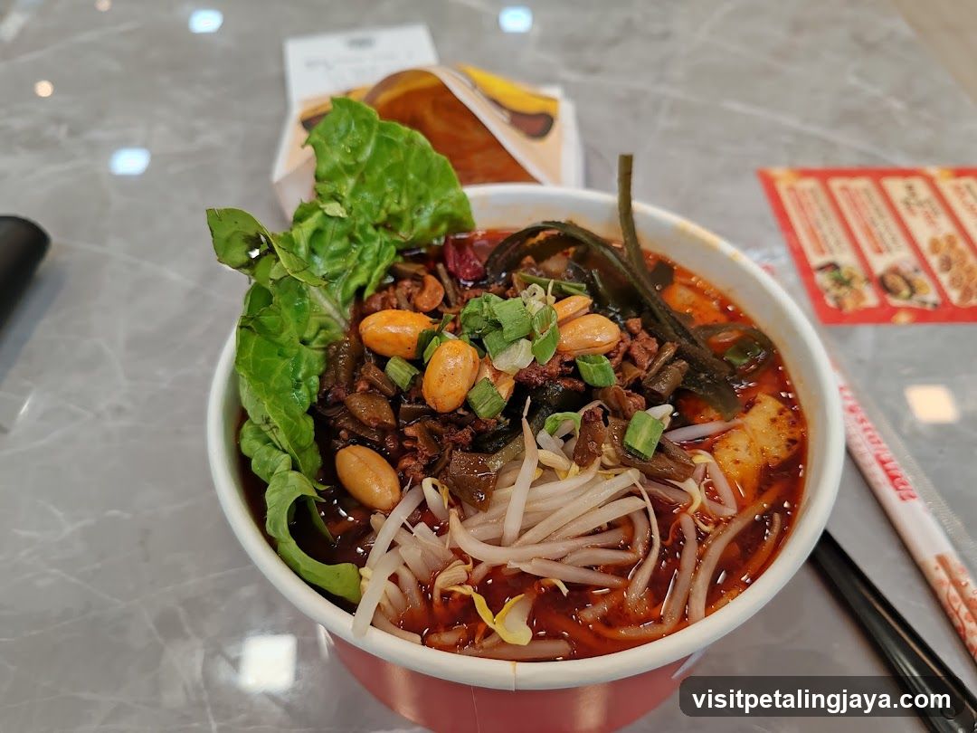 Spicy Noodle Bowl with Toppings