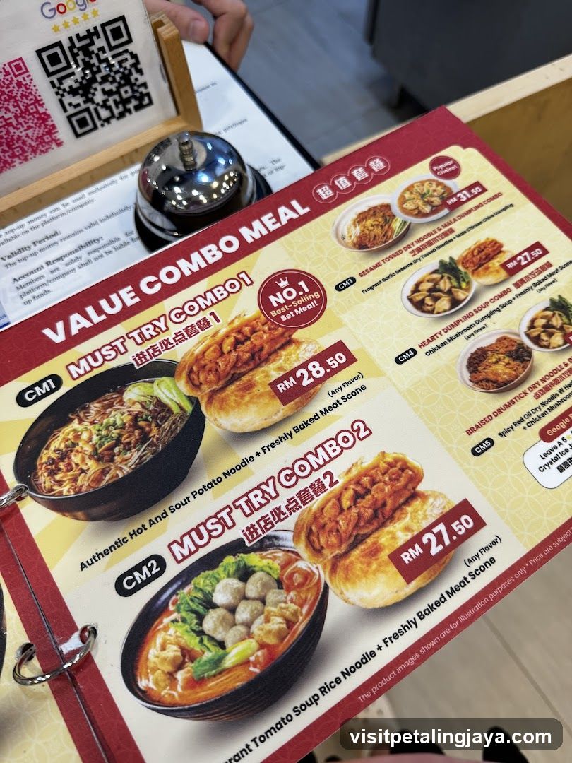 Value Combo Meal Menu
