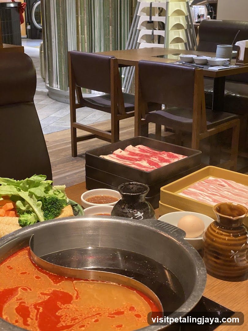 Hot Pot Dining Setup