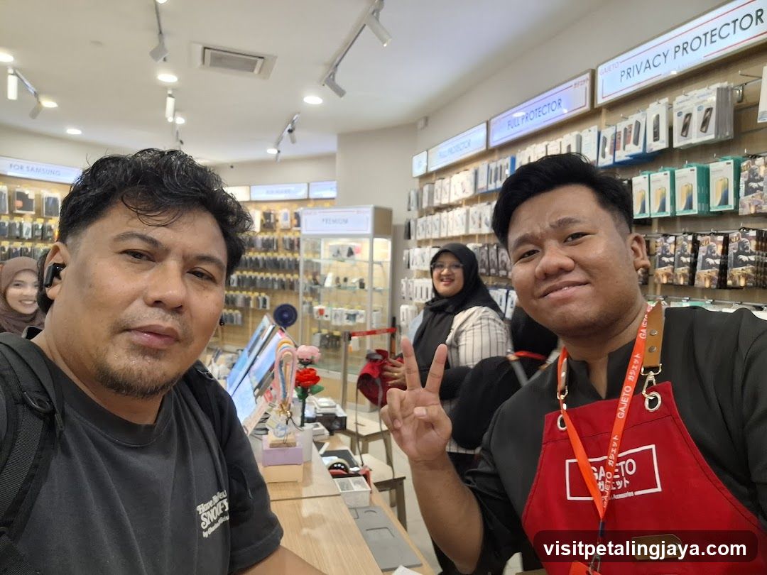 Store Interior with Staff and Customers
