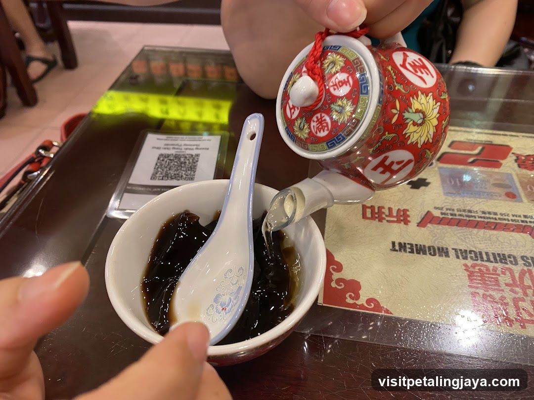 Dessert being served
