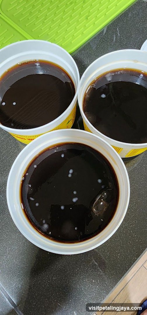 Three Buckets of Dark Liquid