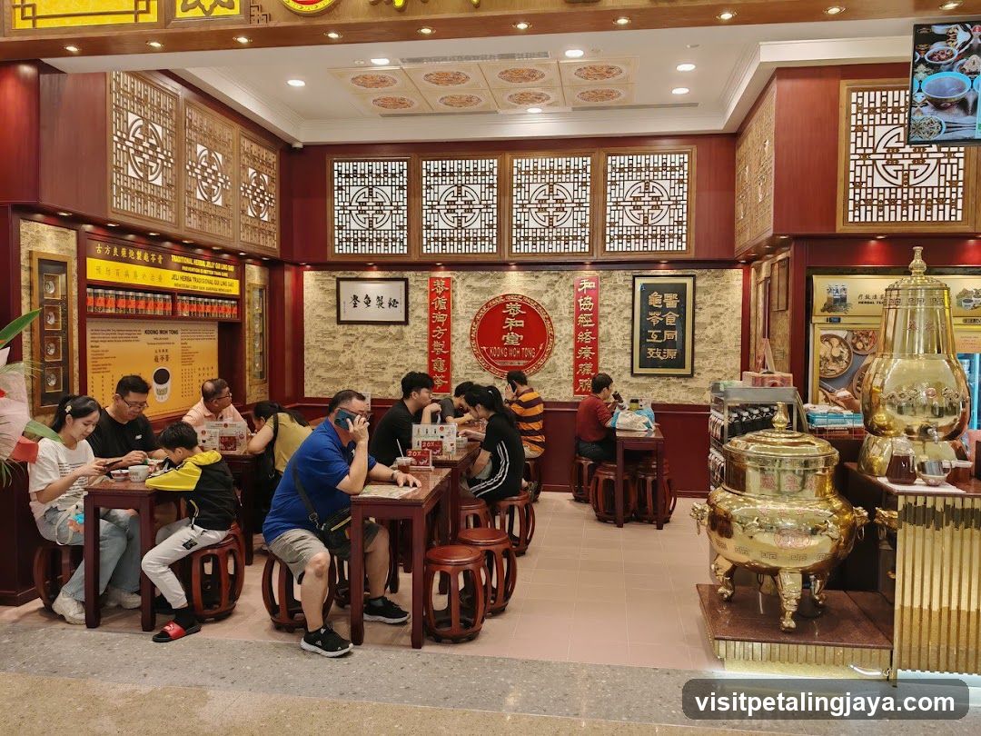 Interior of a traditional herbal tea shop