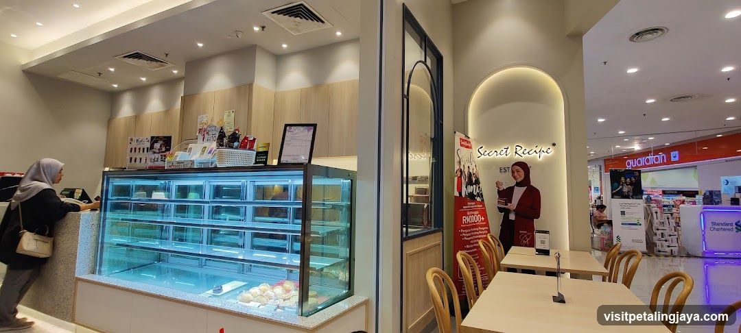 Interior of a bakery shop