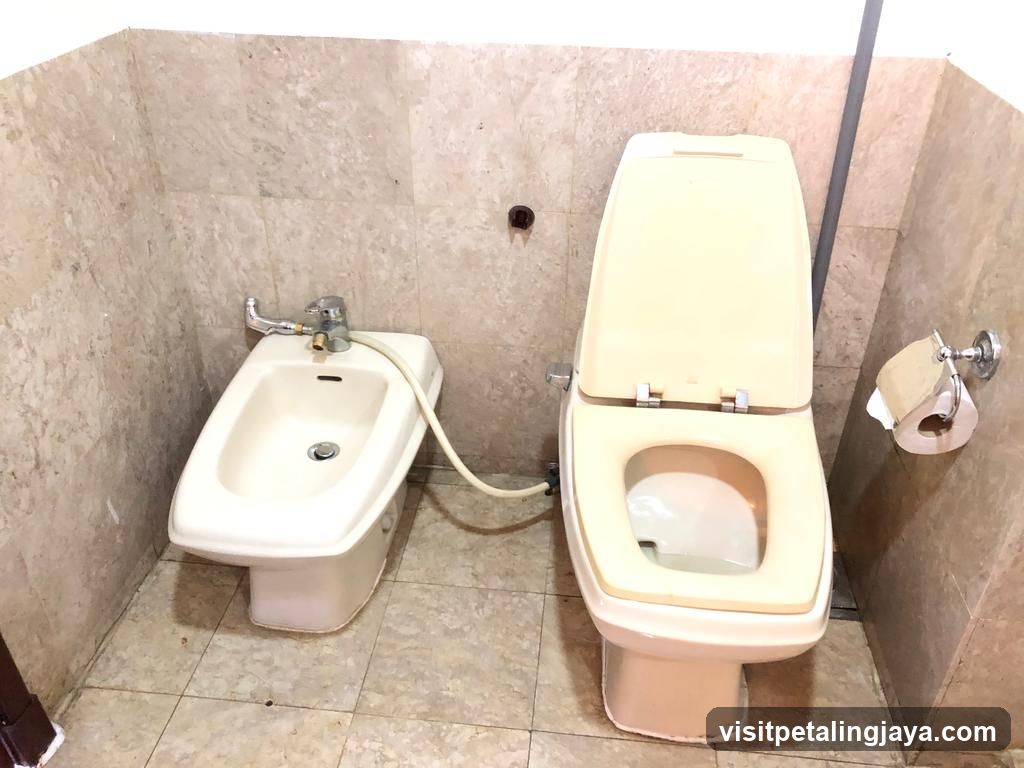 Bathroom with Bidet and Toilet