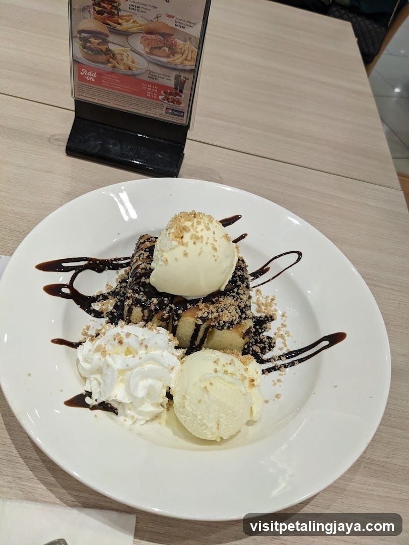 Dessert Plate on Wooden Table