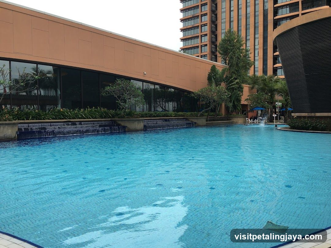 Poolside View at Hotel Complex