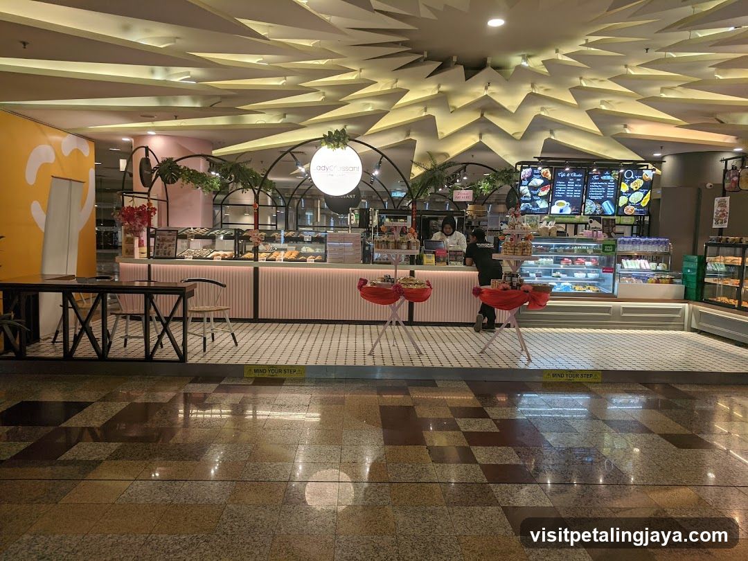 Bakery Interior with Menu Boards and Display Cases