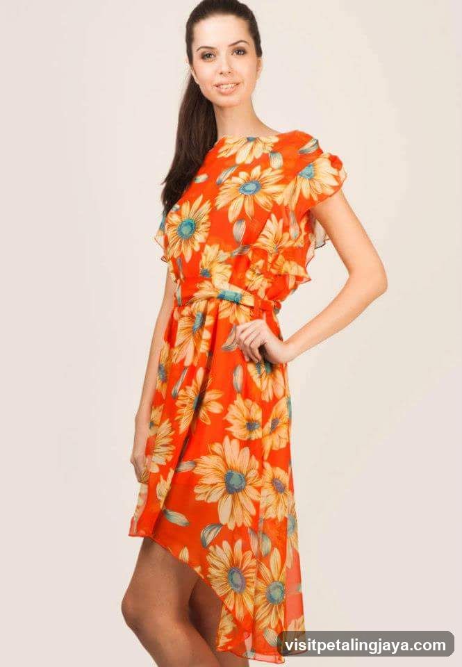 Woman in Floral Dress
