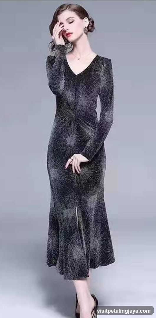 Woman in a sparkly dress