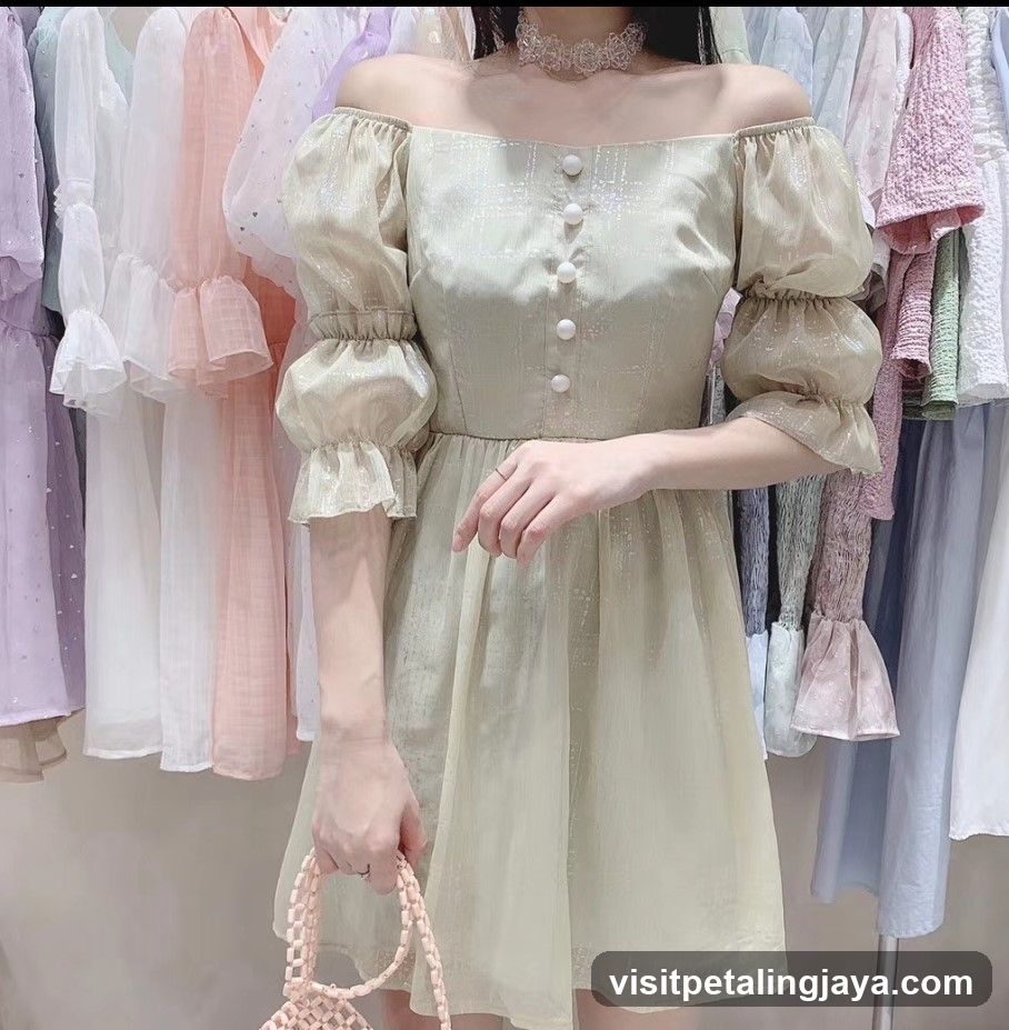 Woman in Off-the-Shoulder Dress