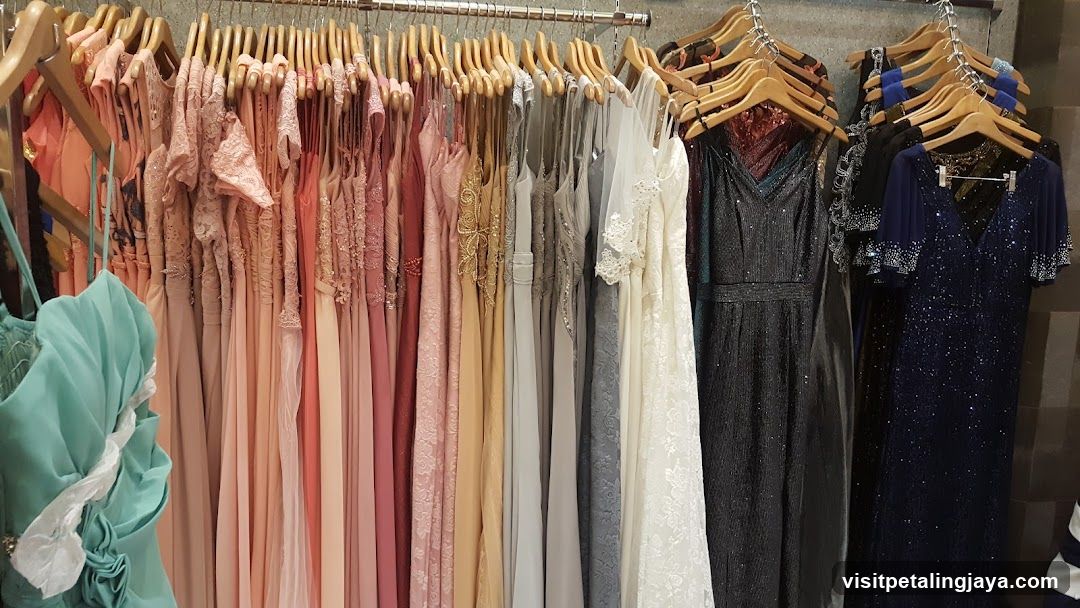Dresses on display