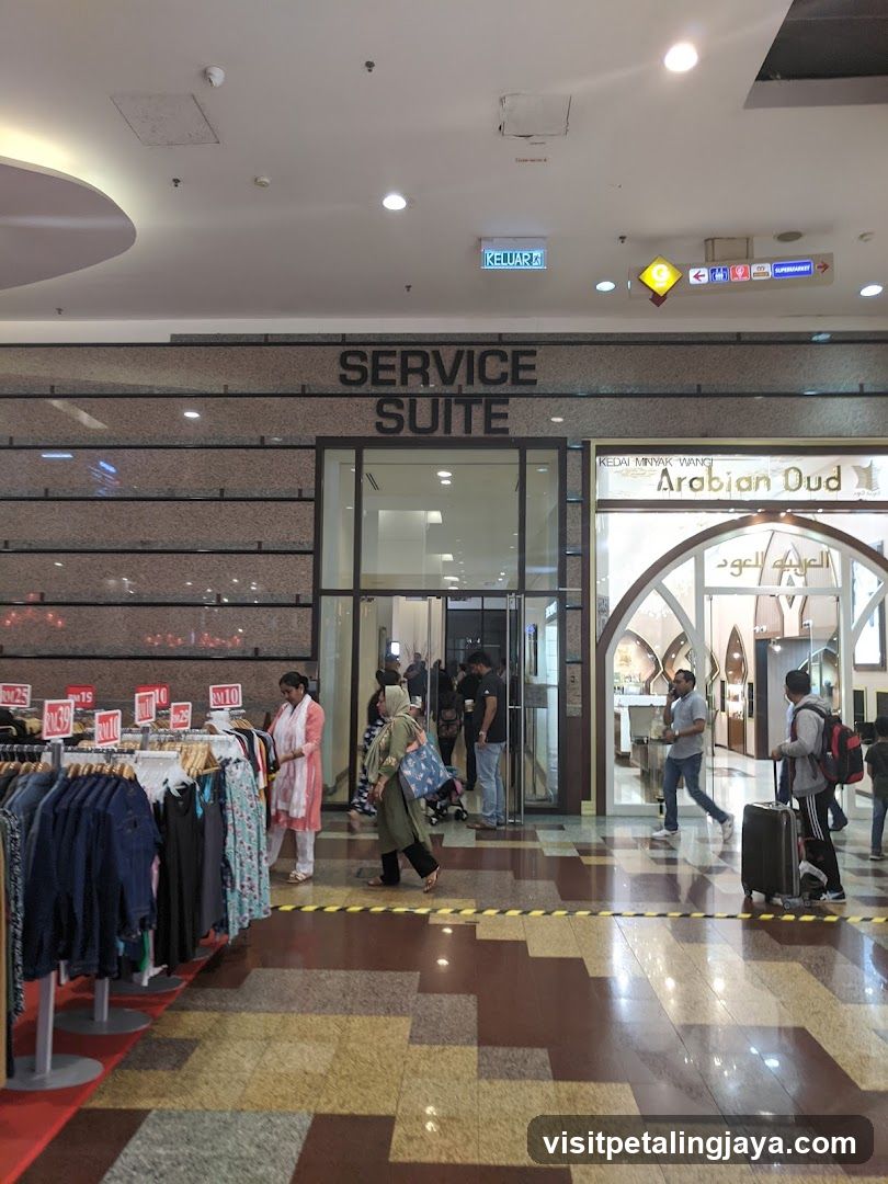 Shopping Mall Interior with Service Suite and Arabian Oud Storefront