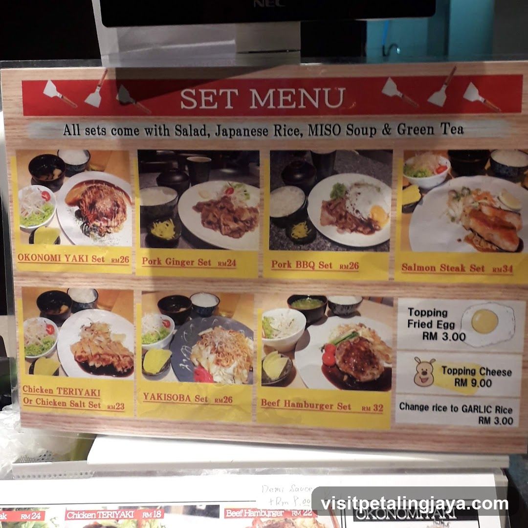 Set Menu Board