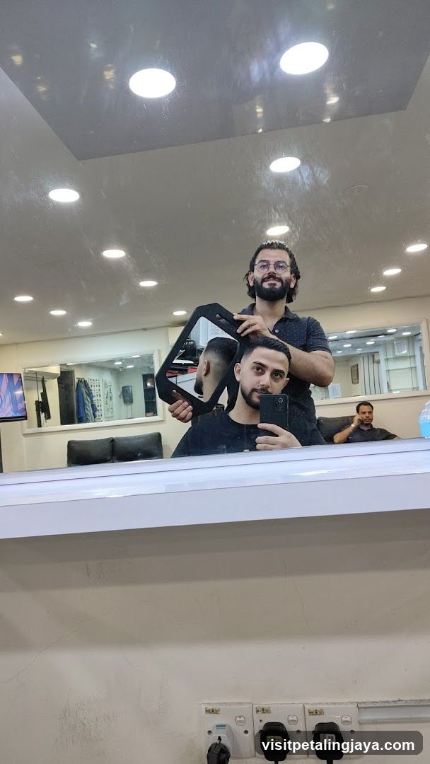Barber Shop Interior Reflection