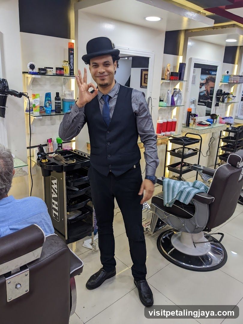 Barber in Shop Interior
