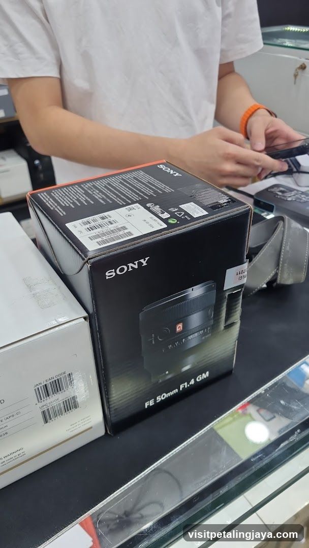 Sony Camera Lens Box Display