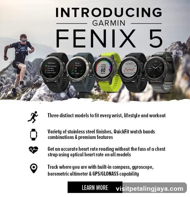 Garmin Fenix 5 Watch Advertisement