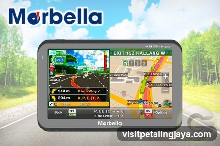 Marbella GPS Navigation Device Display