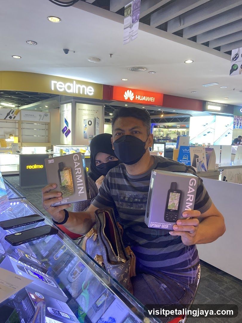 Phone Store Interior with Customers