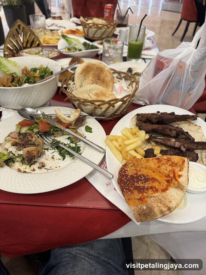 Middle Eastern Meal Spread