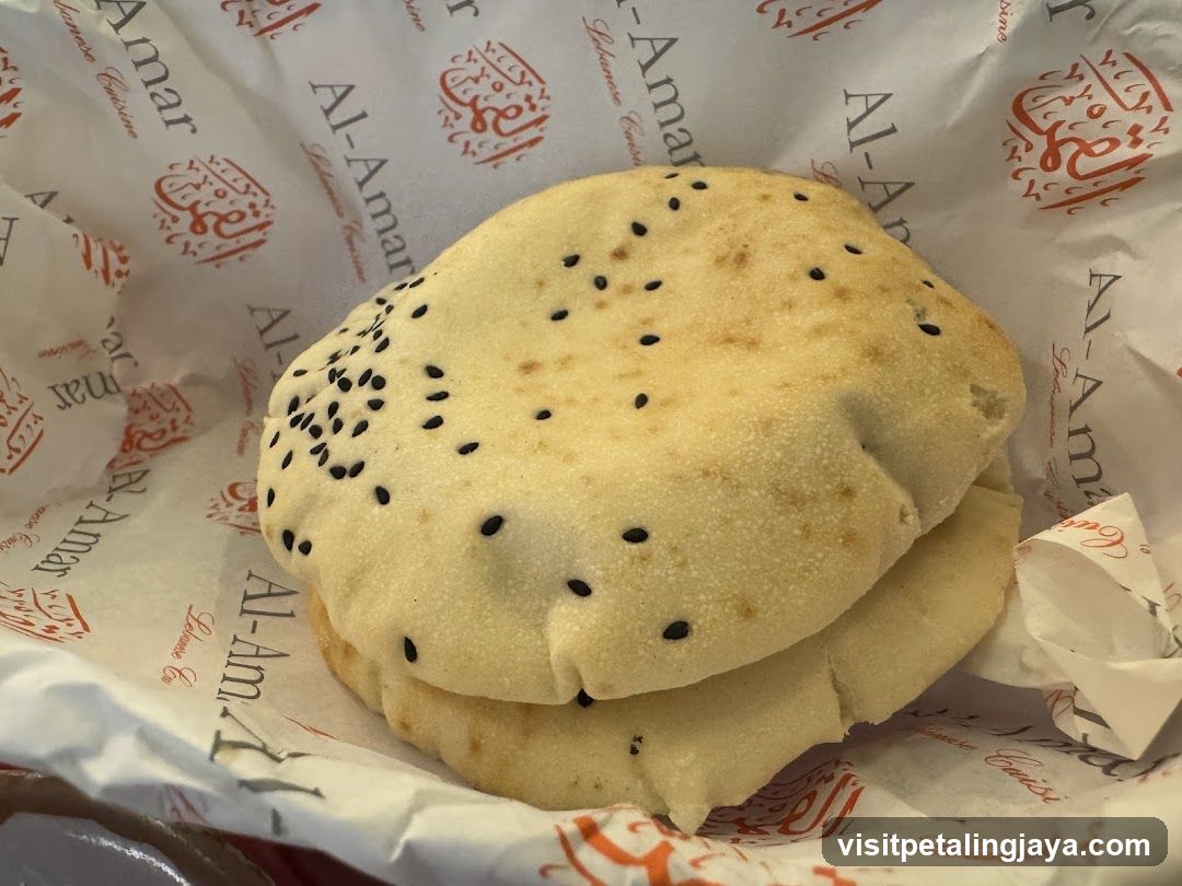 Baked bread on branded paper