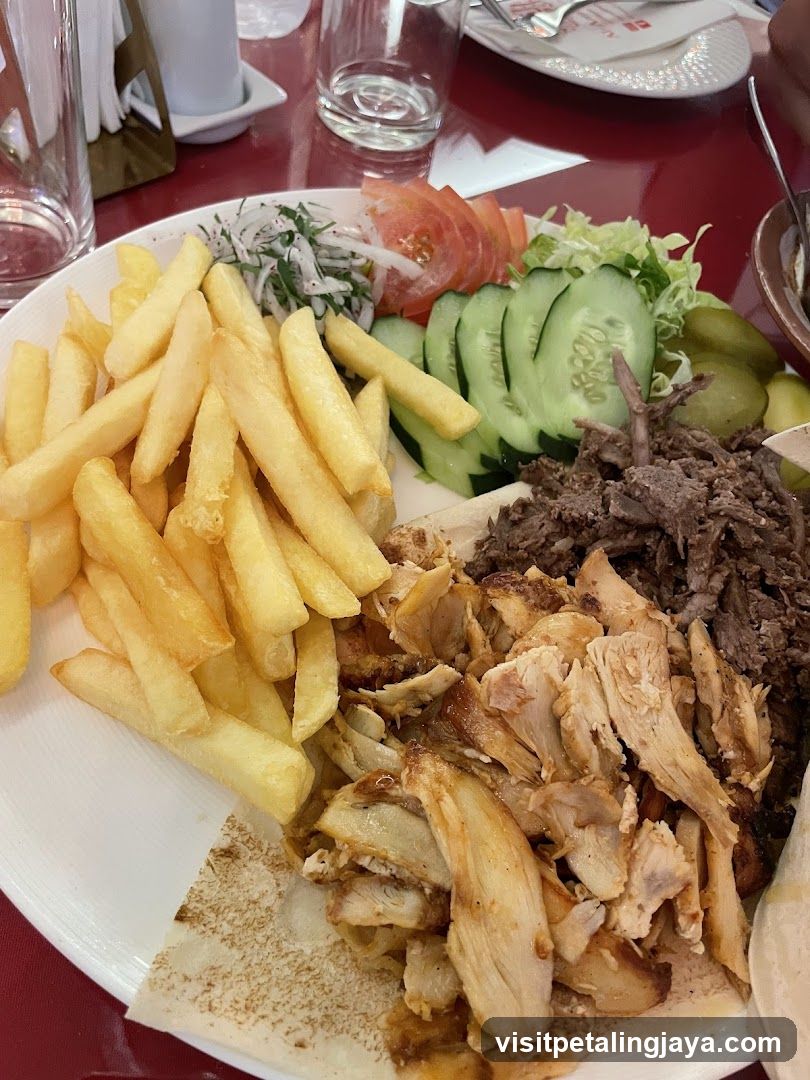 Meat Platter with Fries and Salad