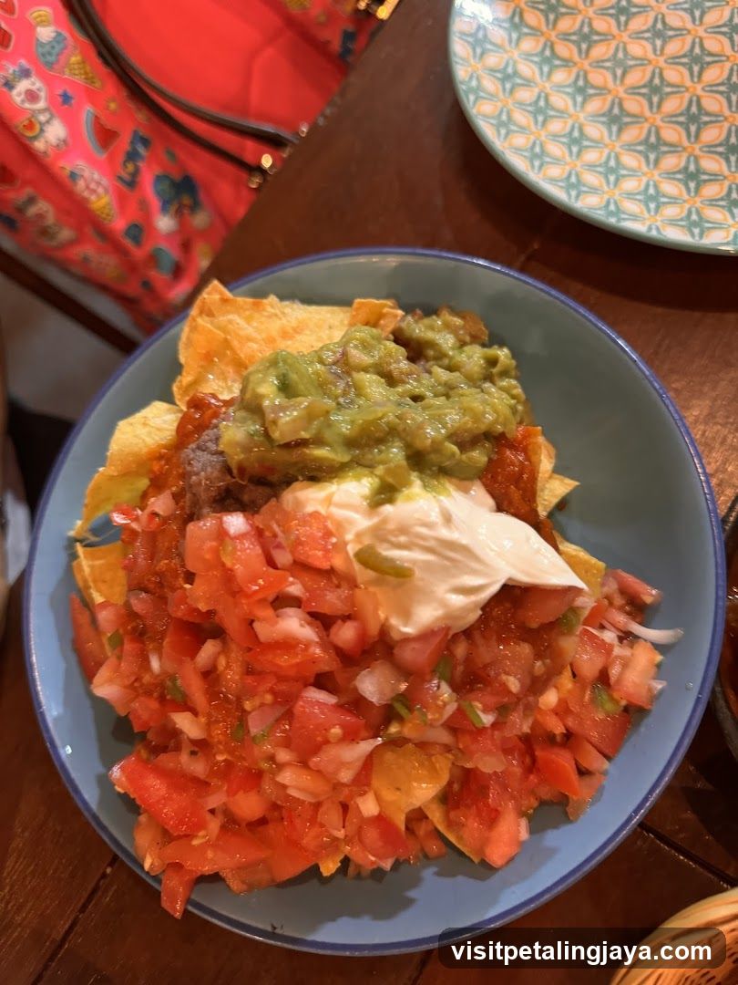 Nachos with Guacamole and Salsa