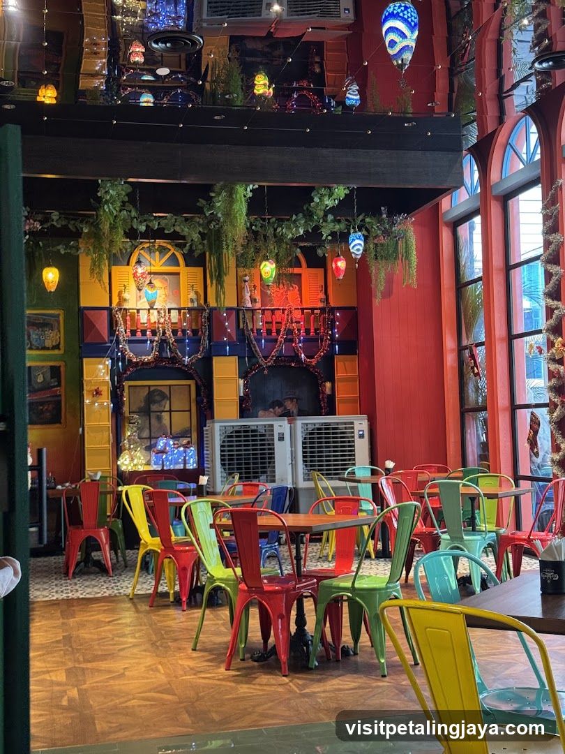 Colorful Cafe Interior