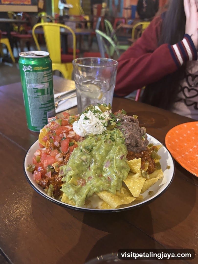 Nachos with Guacamole and Salsa