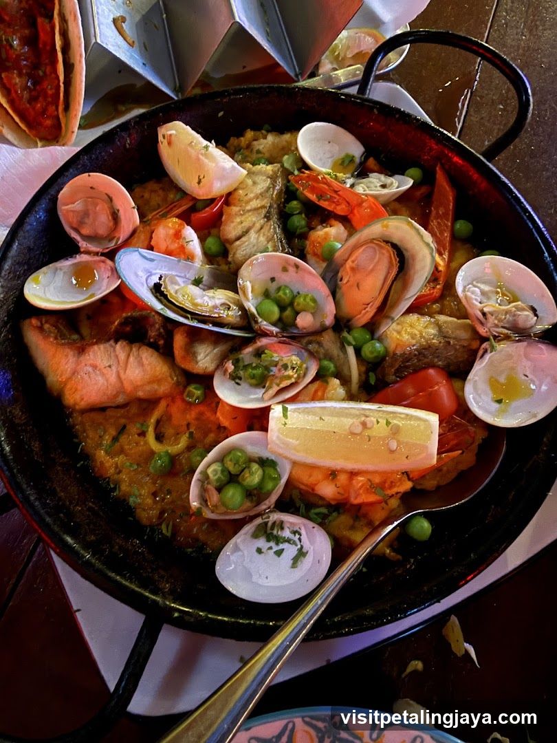 Seafood Paella Dish
