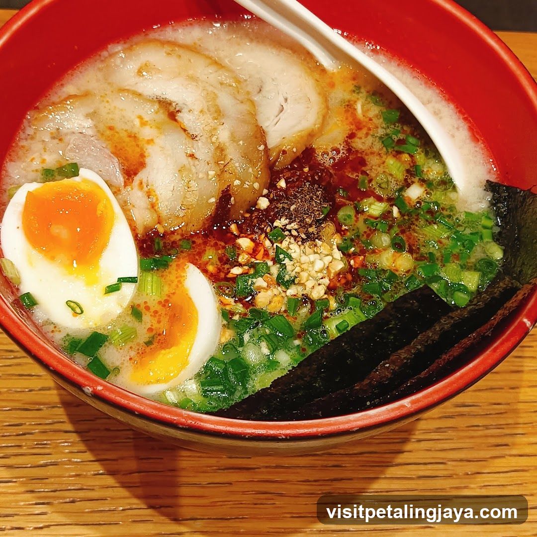 Ramen Bowl with Soft-Boiled Egg and Pork Slices