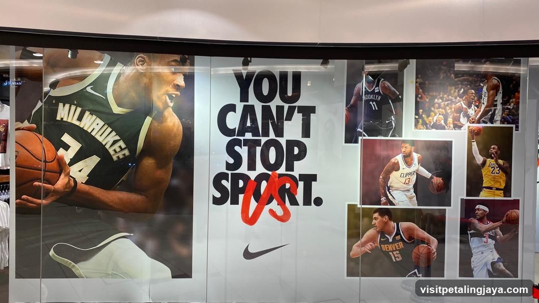 Nike Basketball Ad Display