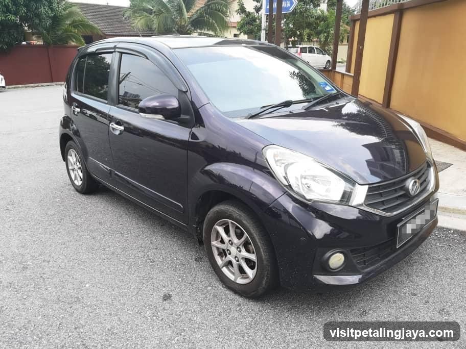 Dark Compact Car Exterior