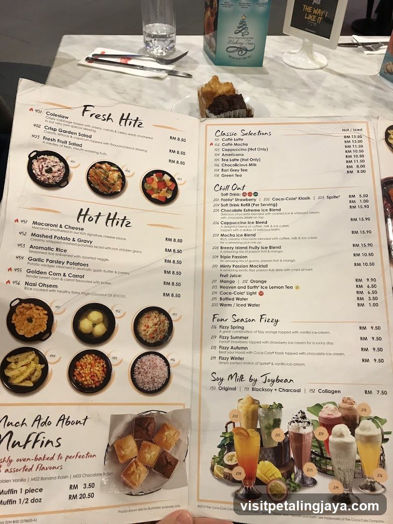 Coco-Cola Company Menu