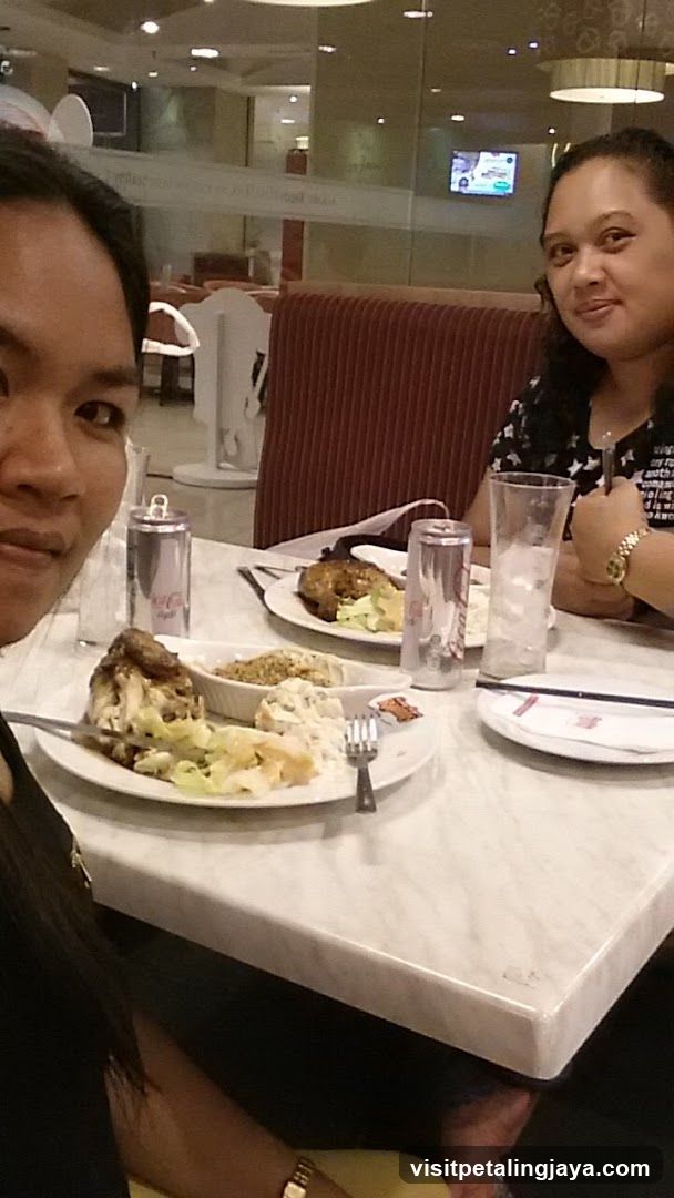 Dining at a restaurant