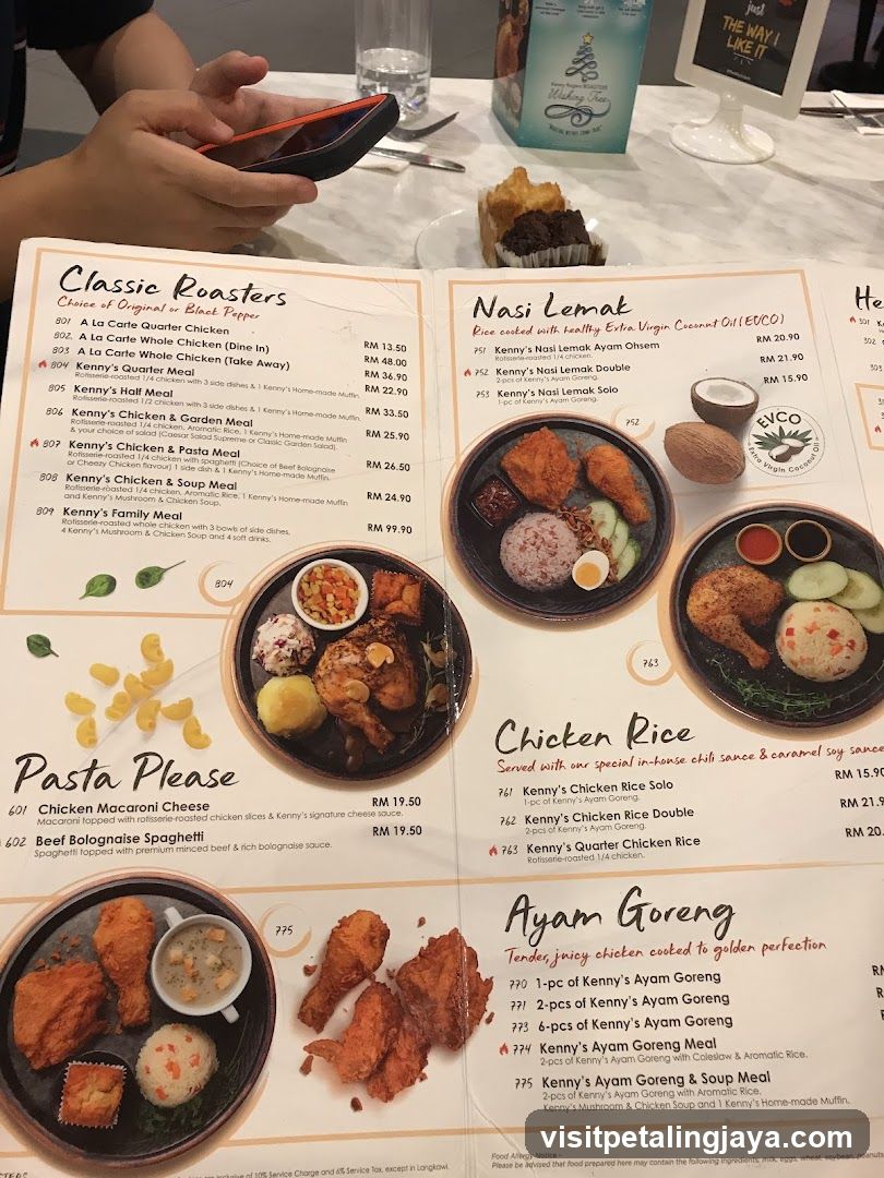 Kenny's Chicken & Soup Meal Menu
