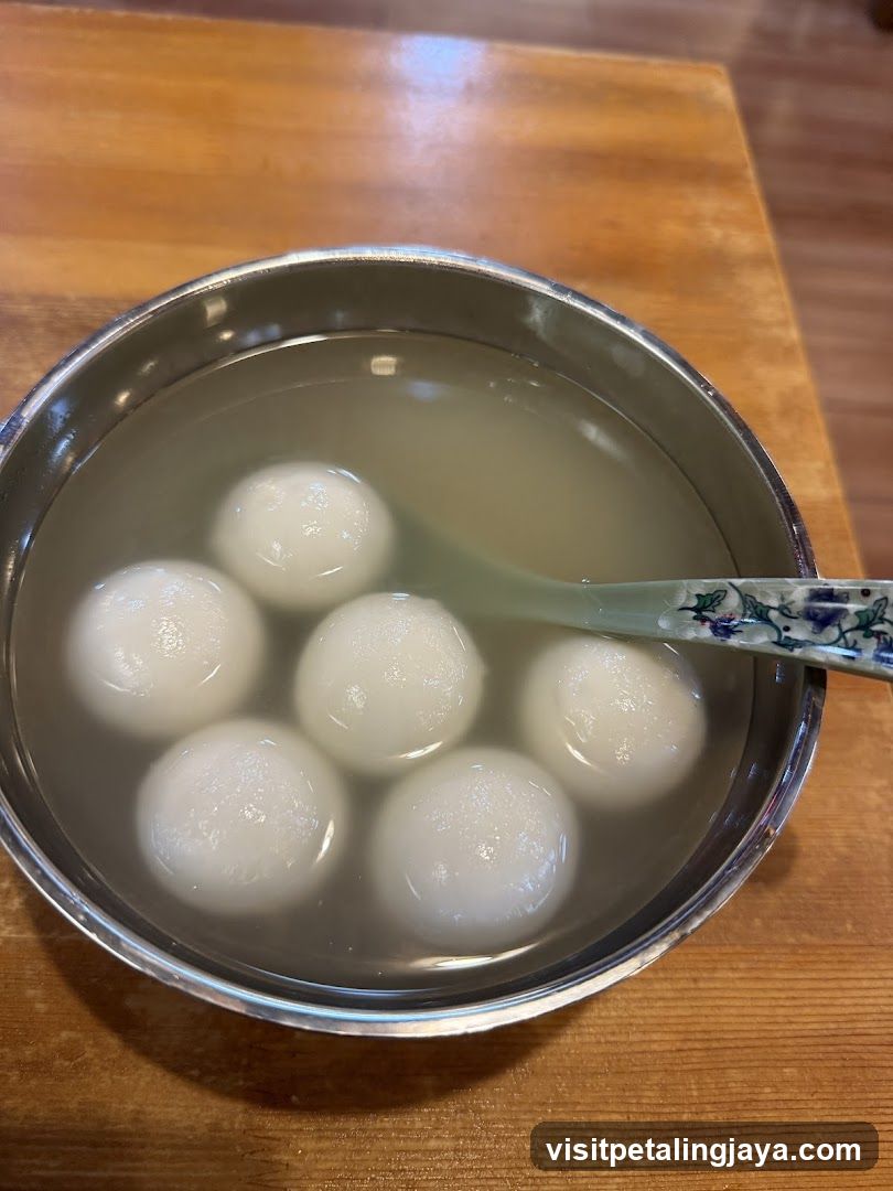 Bowl of Tangyuan with Spoon