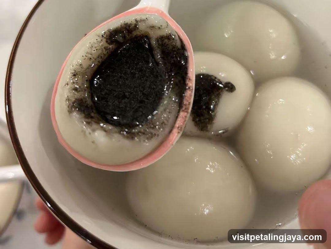 Tangyuan with Black Sesame Filling